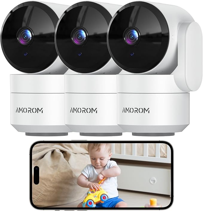AMOROM 360° Pet Camera 3-Pack: The Ultimate Home Security Game Changer | Tech Vortex