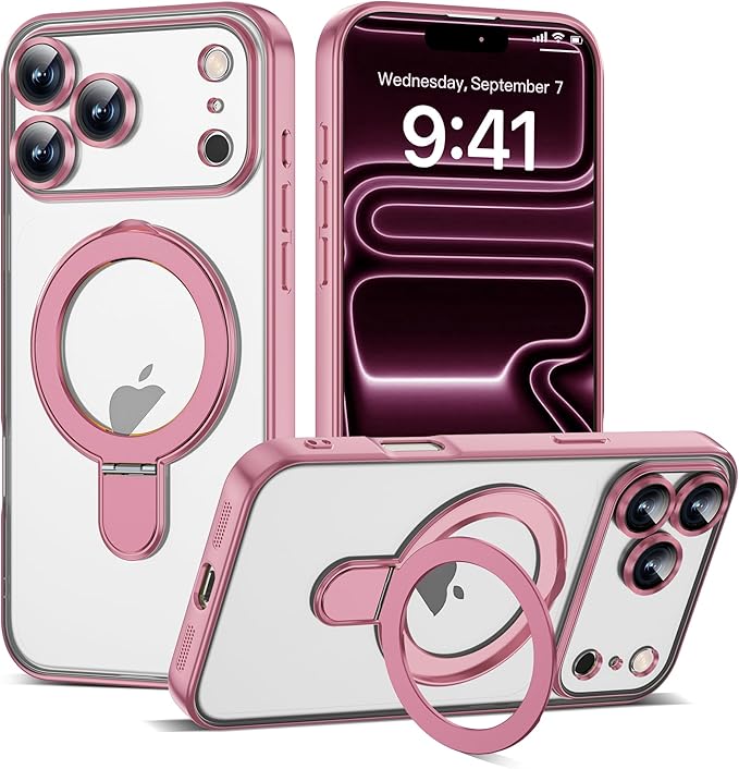 iPhone 17 Pro Pink MagSafe Case: Invisible Stand & Full Lens Shield | Tech Vortex