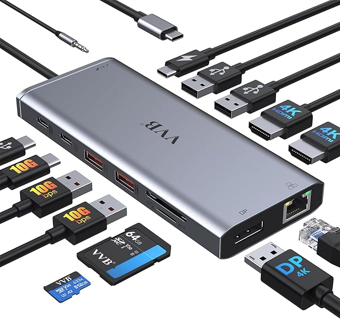 Master Your Workspace: The Ultimate 14-in-1 USB-C Hub for Dual 4K | Tech Vortex