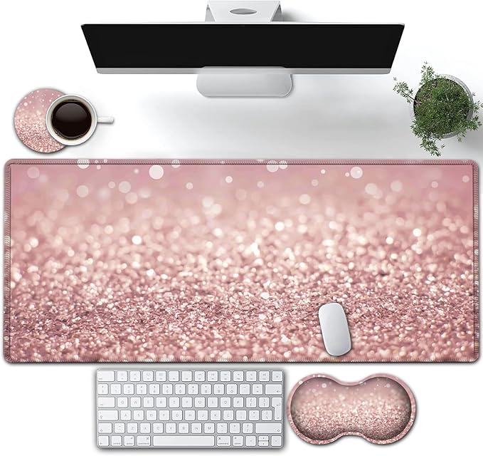 Level Up Your Setup: The Ultimate Pink Gilt XXL Desk Pad Guide | Tech Vortex