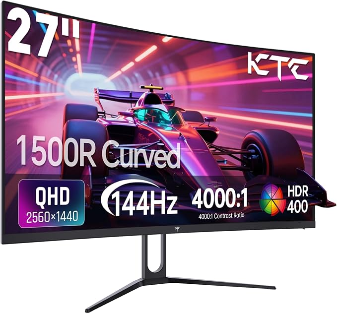 KTC 27" 1440P 144Hz Curved Monitor: The Ultimate Gaming Upgrade | Tech Vortex