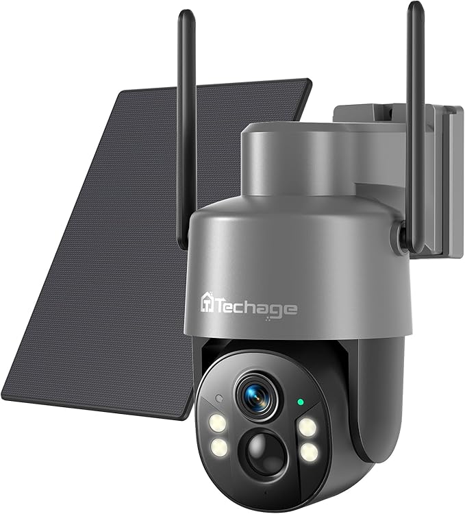 No WiFi? Secure Anywhere: Techage 4G LTE Solar 2.5K PTZ Camera | Tech Vortex
