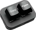 Sanjimida USB Mini 2-Key Programmable Macro Keyboard, Hot Swappable Mechanical Keyboard with 1.5 Meter USB Data Cable (Black)