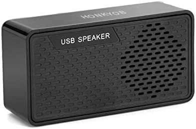 Portable USB Mini Speaker with Loud Stereo Sound,USB Powered for Computer,Notebook,Laptop,PC,Home,Outdoors,Travel,Checkout Counter