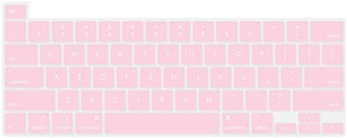 Se7enline Compatible with MacBook Pro 2024/2023/2022/2021/2020 Case 13 inch Hard Shell Cover for Mac Pro 13-inch M1/M2 A2338/A2251/A2289 with Touch Bar Touch IDd&Keyboard Protective Skin,Rose Quartz