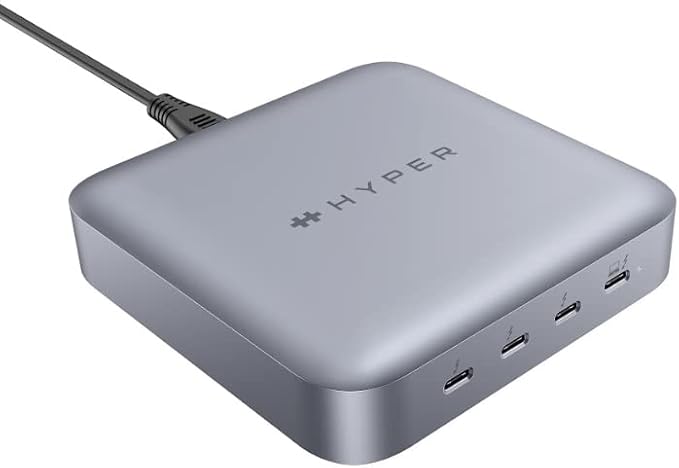 HyperDrive USB-C & Thunderbolt 4 Hub with Integrated GaN Power Source - Three Thunderbolt 4 Downstream Ports and One Upstream Port with 96W Passthrough Charging