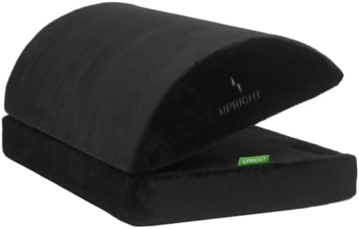 Upright GO Ergonomic Foot Rest | Gel Ventilated Memory Foam Stool for Under Desk