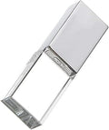 New Crystal Transparent Rectangle Genuine USB Flash Drive 3.0 LED Lighting Memory Stick Birthday Wedding Gift Pen Drive,Silver (16GB)