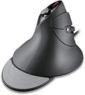 MOJO Silent Vertical Gaming Mouse - Ergonomic Mouse for PC Gaming w/ 4 Directional Joystick Buttons, Adjustable DPI (1000-10000), Custom Software, Macros, and More