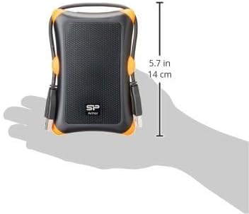 Silicon Power 1TB Rugged Armor A30 Military Grade Shockproof USB 3.0 2.5 Inch Portable External Hard Drive for PC, Mac, Xbox One, Xbox 360, PS4, PS4 Pro and PS4 Slim, Black