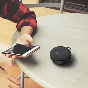 Inwa Bluetooth Shower Speaker IPX7 Waterproof, TWS Wireless Bathroom Speakers, Built-in Mic with Bluetooth 5.0, TF Card Mode, 12 Hour Playtime, Portable Speakers for Home, Bathroom, Outdoors, Travel