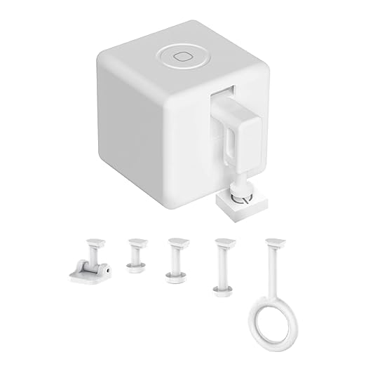 MoesGo Smart Bluetooth Fingerbot Plus with Accessories, Wireless Smart Light Switch Button Pusher Bot, Remote Control Smart Life Tuya App, Add Fingerbot Hub Make it Compatible Alexa and Google Home