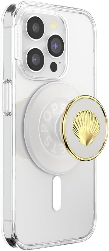 PopSockets Phone Grip for MagSafe, Magnetic Holder, Phone Stand, Enamel - Enamel Venus White