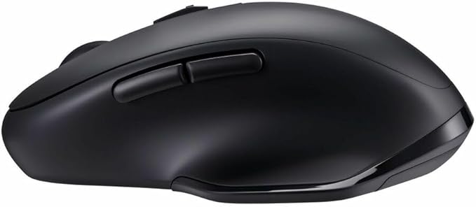 Adesso iMouse A50 Ergonomic Wireless Mouse, Bluetooth and 2.4GHz Dual Mode with USB-C Receiver, Copilot AI Hotkey, 3 Level DPI (1000/1600/2400), 6 Buttons, Right Hand Design for Windows