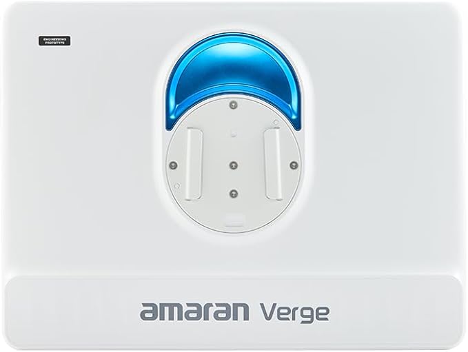 Amaran Verge Bi-Color Edge-lit Rectangular Panel Light, 96+ CRI,0-100% Brightness & 2700K-6500K,Bi-Color,Front-Facing Knobs and APP Control, USB-C PD, Silent for Streaming & Video(White)