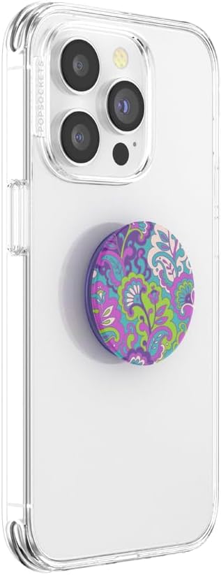 PopSockets Adhesive Phone Grip, Holder, Phone Stand, Plant-Based - Purple Kamp