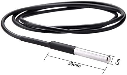 DS18B20 Temperature Probe, Waterproof External Probe for Refrigerator,Remote Temperature Monitor for Hot Tub,Swimming Pool,-55 to 125 C,USB Connector (Matches with Ubibot WS1,WS1 Pro only)(5m)