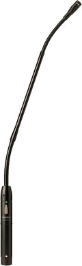 Shure Microflex MX412S/S Supercardioid Condenser Microphone, 12 Gooseneck with Attached XLR Preamp, Shock & Flange Mount, Snap-Fit Foam Windscreen, Mute Switch, LED Indicator