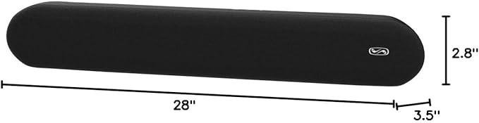 BESTISAN Sound bar, Soundbar TV Sound bar Wired and Wireless Bluetooth Audio Speakers(28 Inches, 4 Drivers, Bluetooth 5.0 Version, Optical Cable Included, Bass Adjustable)