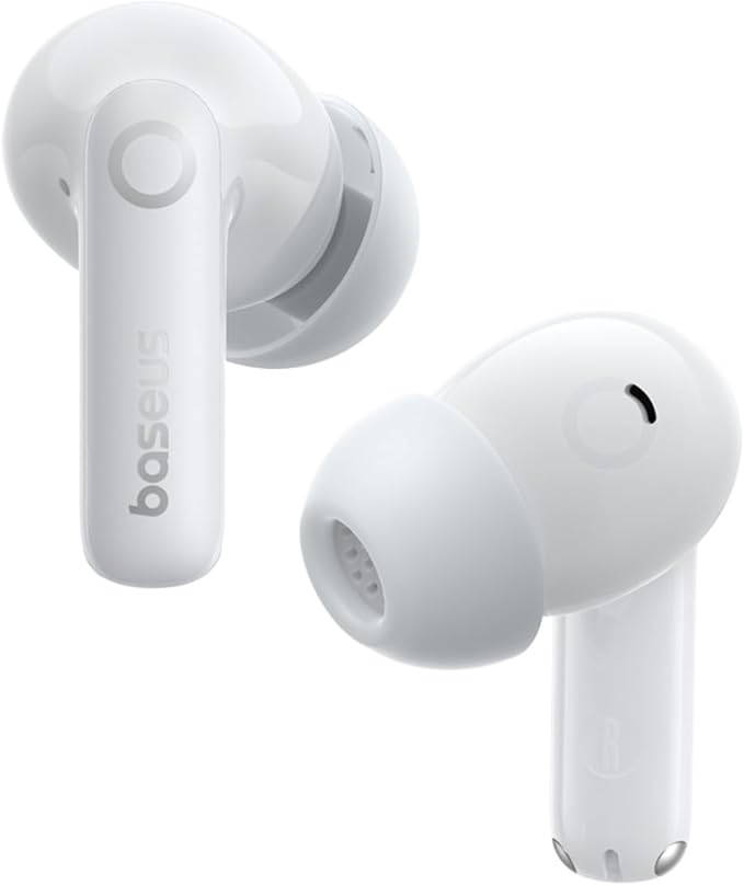 Baseus Bass BP1 Pro Noise Cancelling Wireless Earbuds, Real-Time Adaptive Noise Cancelling, Adaptive Active EQ, LDAC Hi-Res Sound, 6-Mic AI Clear Calls, 55H Playtime, IP55 Waterproof, Bluetooth 6.0