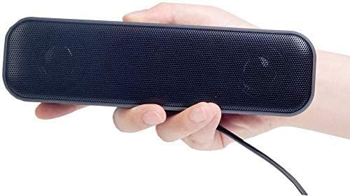 USB Computer Speakers,Laptop Speakers Wired USB Powered,Portable Mini Sound Bar PC Speakers for Windows PC,Desktop Computer,Laptops and Checkout Counter with Stereo Sound