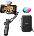 Gimbal stabilizer for Smartphone,Gesture Control/face Tracking, Double Magnetic Fill Light, 7 Color Temperature, Portable Hard Case, EVA Protective Storage Bag w/Hand Strap, Smart XE KIT& B30& L20