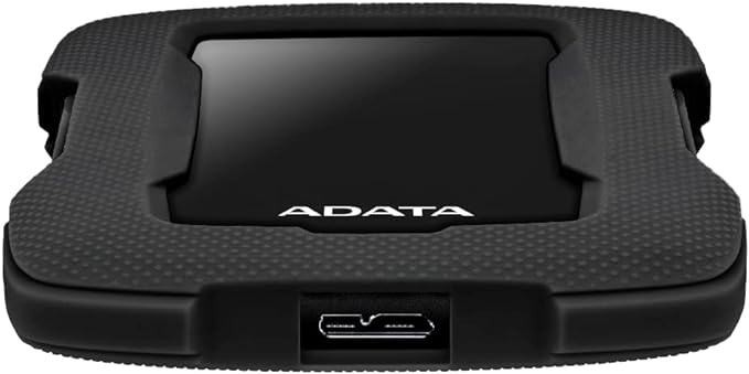 ADATA HD330 2TB USB 3.1 Shock-Resistant Extra Slim External Hard Drive Black (AHD330-2TU31-CBK)