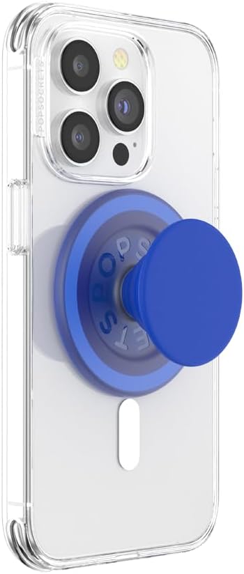 PopSockets Phone Grip for MagSafe, Magnetic Holder, Phone Stand, Blue - Cobalt