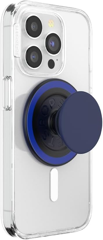 PopSockets Phone Grip for MagSafe, Magnetic Holder, Phone Stand - Basic Naval