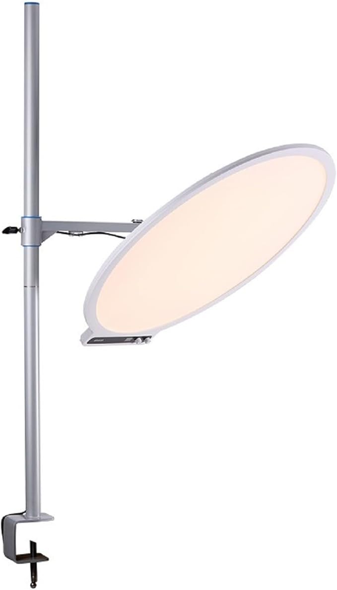 Amaran Verge Max Kit 22" Key Light with Stand/Adjustable Arm for Streaming,60W Bi-Color 2700-6500K Support 7 Lighting Effects Desk Ring Panel Light for Video Recording,Game,Podcast,Tiktok(White)