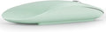 TENMOS M18 Bluetooth Mouse, USB C Rechargeable Wireless Mouse, Triple Mode (Dual Bluetooth+USB) Computer Silent Mice Portable with USB Receiver and Type C Adapter for Laptop/MacBook/iPad/PC - Green