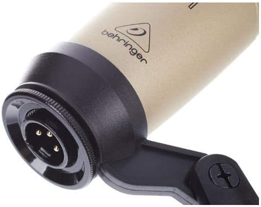 Behringer C-1 Professional Large-Diaphragm Studio Condenser Microphone Audio Interface, 1x XLR/TRS 1x 1/4" 2X RCA USB, Black, 1-Channel (UM2)