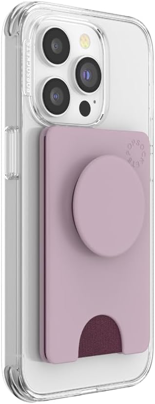 PopSockets Adhesive Phone Wallet and Card Holder with Grip, Light Pink - Blush Pink