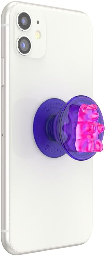 PopSockets Adhesive Phone Grip, Holder, Phone Stand, Kawaii - Gummy Bear Purple