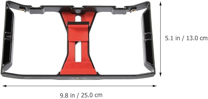 ARTIBETTER Smartphone Video Rig Handheld Phone Holder Mobile Phone Frame Compatible with Most Smartphones for Stable Filming and Live Streaming