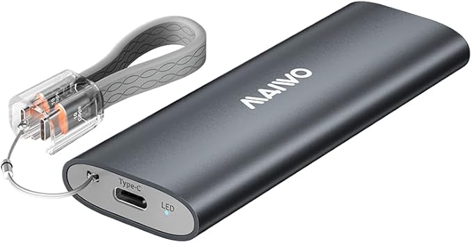 MAIWO M.2 NVMe SSD Enclosure Tool Free, USB 3.1 10Gbps with UASP Trim, M.2 NVMe PCIe SSD to USB C Adapter Reader Case 8TB Capacity