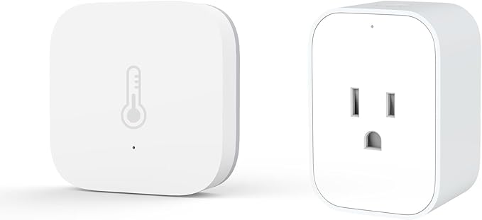 Aqara Zigbee Temperature and Humidity Sensor Witch Smart Plug,Wireless Thermometer Hygrometer for Home Automation, Remote Monitoring, Requires Aqara Hub (not 3rd-Party), Compatible with Apple HomeKit