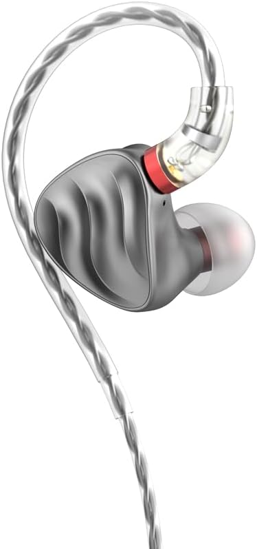 FIIO FH3 HiFi Earphones 3 Drivers (1 Dynamic + 2 Knowles BA), in-Ear Earphones High Resolution, Bass Sound, High Fidelity for Smartphone/PC/Tablet (Titanium)