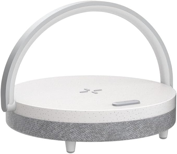 EZVALO Gifts for Mom, 4-in-1 Bedside Lamp with Bluetooth Speaker, Dimmable Night Light, Charging Station and Phone Holder, Birthday Gifts for Women, Teens, Wife and Friends