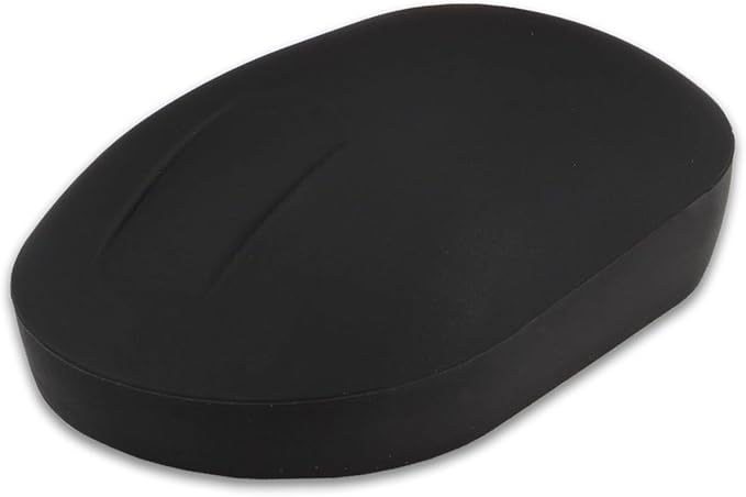 PUREKEYS Medical Mouse Touch Scroll Wireless Black for Hospital, Dentist, Cleanroom, Laboratory and Industrial. Easy to Clean Hygienic Flat and Flexible Silicone
