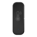 WiFi Temperature and Humidity Sensor,Compatible with Alexa and Google Home,No Hub Required,for Home,Baby Rooms,Greenhouses Accessories,Garages Black 1Pack(No Include Battery)