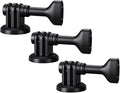 JJC 3-Pack 1/4"-20 Tripod Mount Adapter for GoPro Go Pro Hero 13 12 11 10 9 8 7 6 5, DJI Osmo Action 4 3, AKASO, Insta360 Ace Pro & More Action Cameras on Standard 1/4"-20 Tripod Selfie Stick Monopod