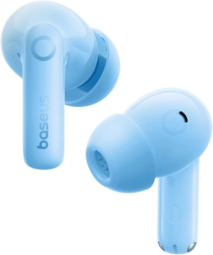 Baseus Bass BP1 Pro Noise Cancelling Wireless Earbuds, Real-Time Adaptive Noise Cancelling, Adaptive Active EQ, LDAC Hi-Res Sound, 6-Mic AI Clear Calls, 55H Playtime, IP55 Waterproof, Bluetooth 6.0