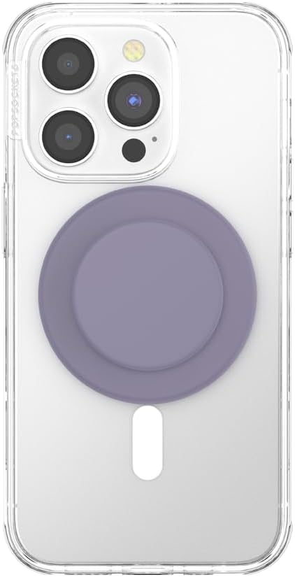 PopSockets Phone Grip for MagSafe, Magnetic Holder, Phone Stand, Purple - Soft Touch Dusk