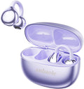 Open Ear Headphones, Wireless Earbuds for Sports Running Gym, 24H Battery, Sweat Proof, BT5.4, Noise Cancelling Mic, Wireless Charging Case for iOS Android (Style 1:Purple)