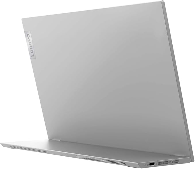 Lenovo L15 Portable Monitor, 15.6” Display, Full HD Resolution, IPS Panel, 250 nits Brightness, 60Hz Refresh Rate, USB-C Ports, Height-Adjustable Stand, Flicker-Free Technology, Grey