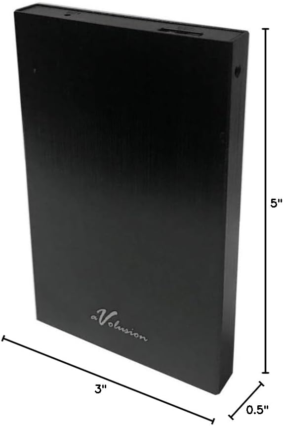 Avolusion HD250U3 1TB USB 3.0 Portable External Gaming Hard Drive (Xbox One Pre-Formatted) - Black