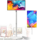 Portable 24" Smart TV on Wheels, 4K Ultra HD Display, Android OS, Remote Control, 4+64GB/8+128GB, Built-in Battery, 5-8 Hours Playback, Rotatable Design for Easy Viewing