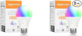 Amazon Basics Smart A19 LED Light Bulb, Color Changing, 9W (60W Equivalent), 800LM, Works with Alexa Only, WiFi 2.4 GHz, No Hub Required, Mood Lighting, Energy Efficient, 2-Pack