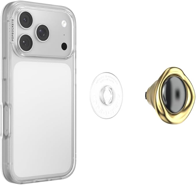 PopSockets Adhesive Phone Grip, Holder, Phone Stand, Crystal - Eye of the Beholder Gold